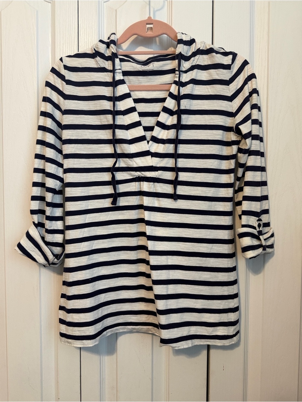 LOFT Long Sleeve Hooded Tee Size Small